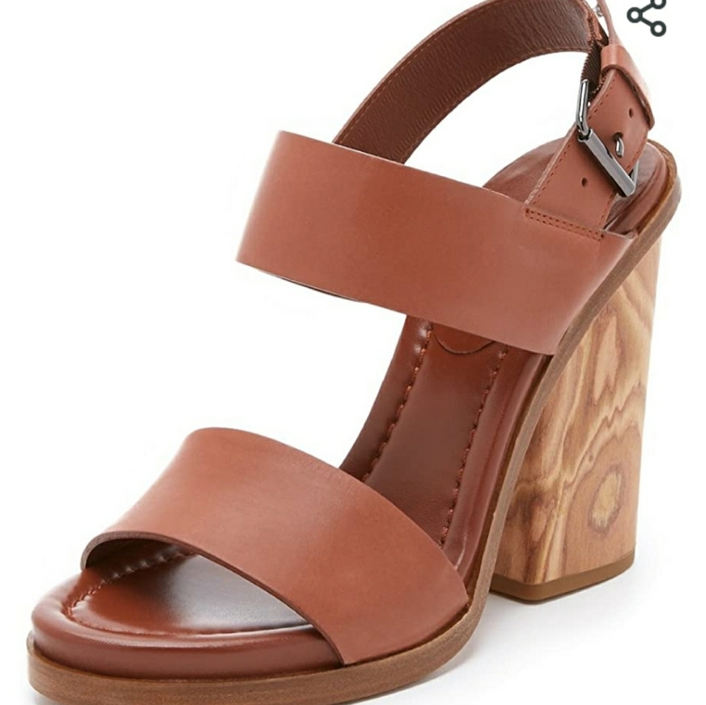 NEW Vince Haley platform chunky wooden sandal - Picture 2 of 7